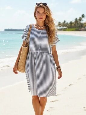womens linen dresses Women White Linen Dress Royal Toscana